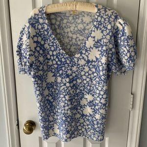 Floral print sweater